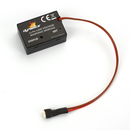 Dynamite RC Low Voltage Warning Module for 2S, 3S, and 4S LiPo packs