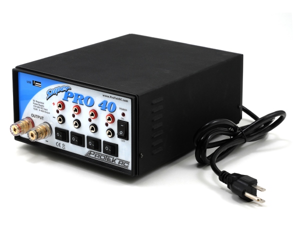 ProTek R/C “Super Pro 40” Five Output Regulated DC Power Supply with USB