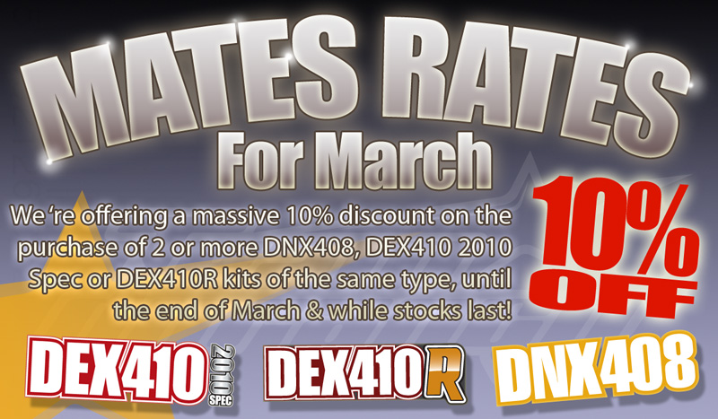 Team Durango Announces Mates Rates For March; 10% Off Two Or More Kits