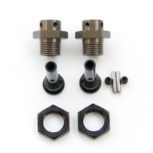 FSEN 2 RC Adapters 6mm Axle to 17mm Hex Wheels 2WD 