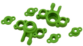 RPM Green Axle Carriers And A-arms For Traxxas 1/16 Vehicles