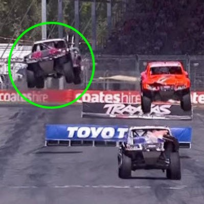 Traxxas’ Sheldon Creed Barrel-Rolls His Stadium Super Truck Across the Finish Line [VIDEO]