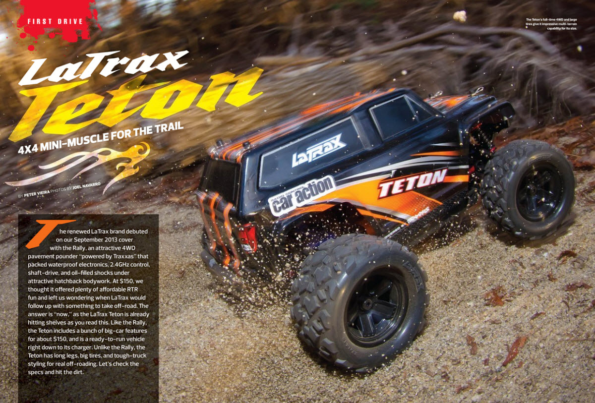 LaTrax Teton, Traxxas, Weekend Project, brushless, 2.4GHz, graphite chassis