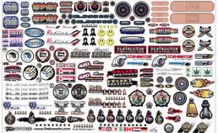 FireBrand RC Sponsor Logos 1A Decal Sheet To Complete That Scale Look