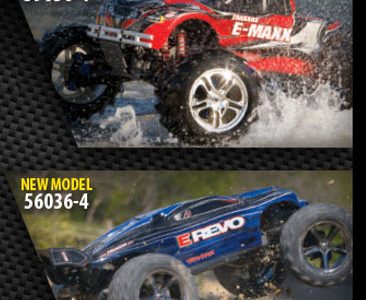 Traxxas to Offer Lower-Priced "Batteries Not Included" E-Maxx and E-Revo; T-Maxx Gets TSM