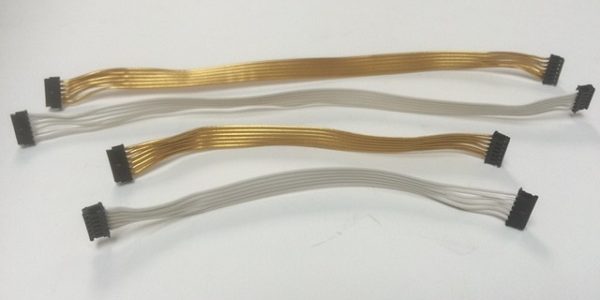 Trinity 24k Gold And White Super-Flexible Ribbon Style Sensor Cables