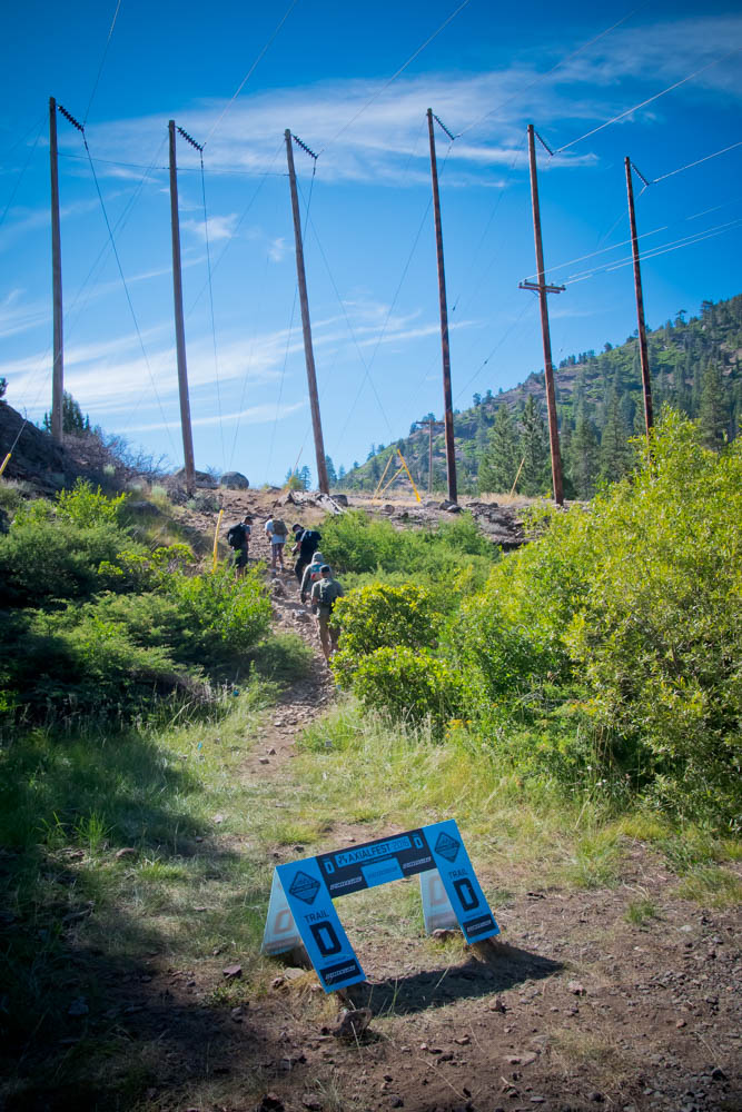 Each of the 150-gate adventure trails were marked with a color coded start gate.