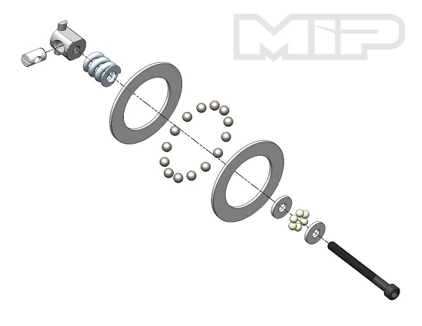MIP Carbide Diff Ball Rebuild Kit For TLR 22 Vehicles