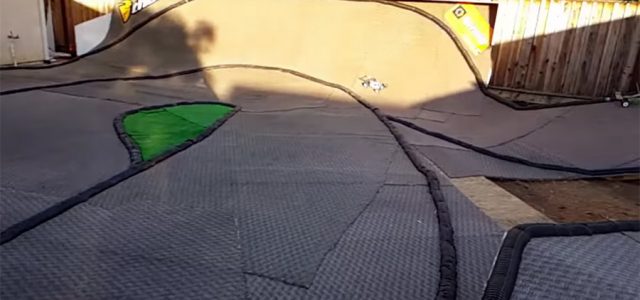 Fun with Backyard Carpet Track [VIDEO]