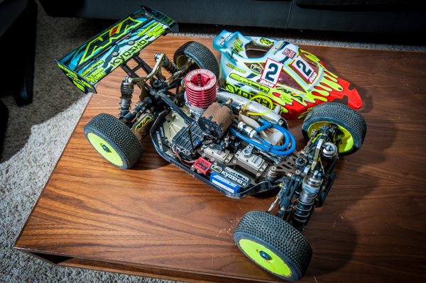 The Kyosho MP9 TK12  he used to win the 2010 IFMAR World Championship in Thailand. 