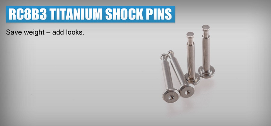 RDRP RC8B3 Titanium Shock Pins (4)