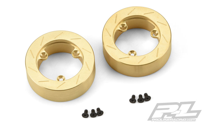 Pro-Line Brass Brake Rotor Weights & 12mm Hex Adapters (5)