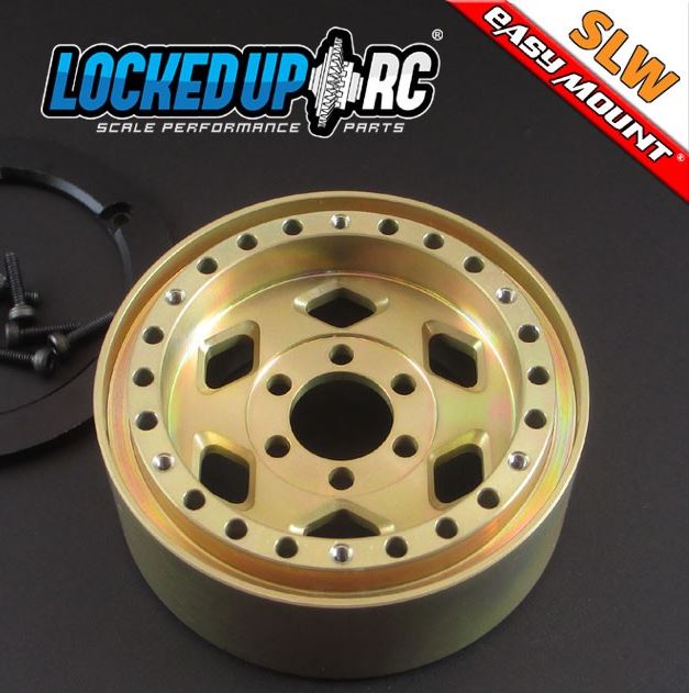 Locked Up RC Rock Cutter SLW Golden Chromate Wheels