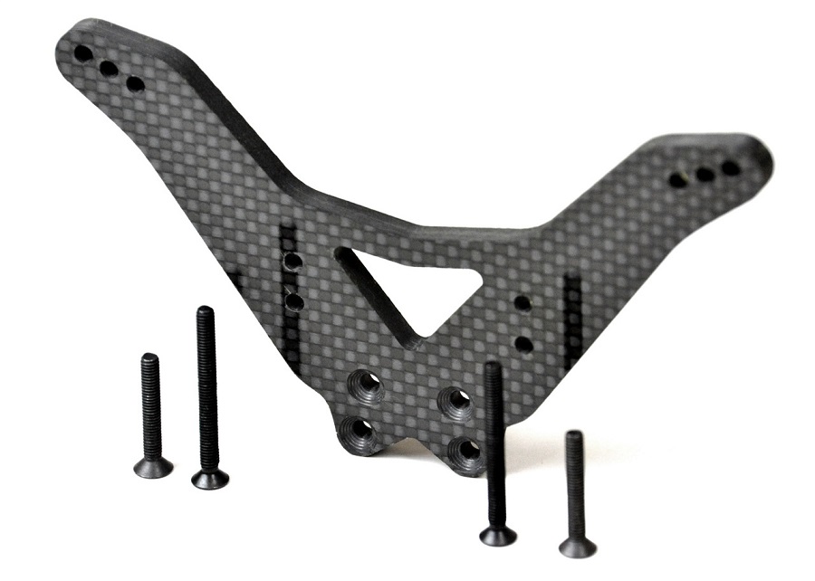 ExoTek 5mm Carbon Fiber Shock Towers For The XRAY XT2 (3)