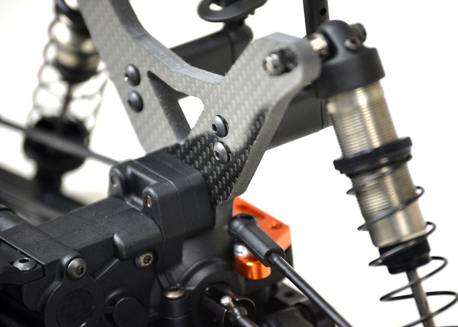 ExoTek 5mm Carbon Fiber Shock Towers For The XRAY XT2 (5)