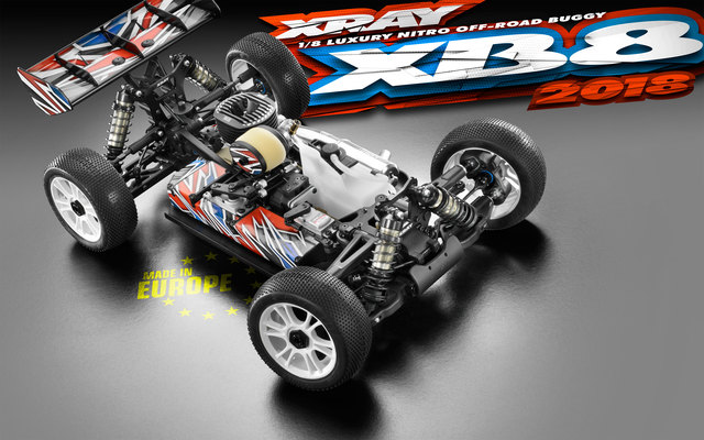 XRAY 2018 XB8 1_8 Nitro 4wd Buggy