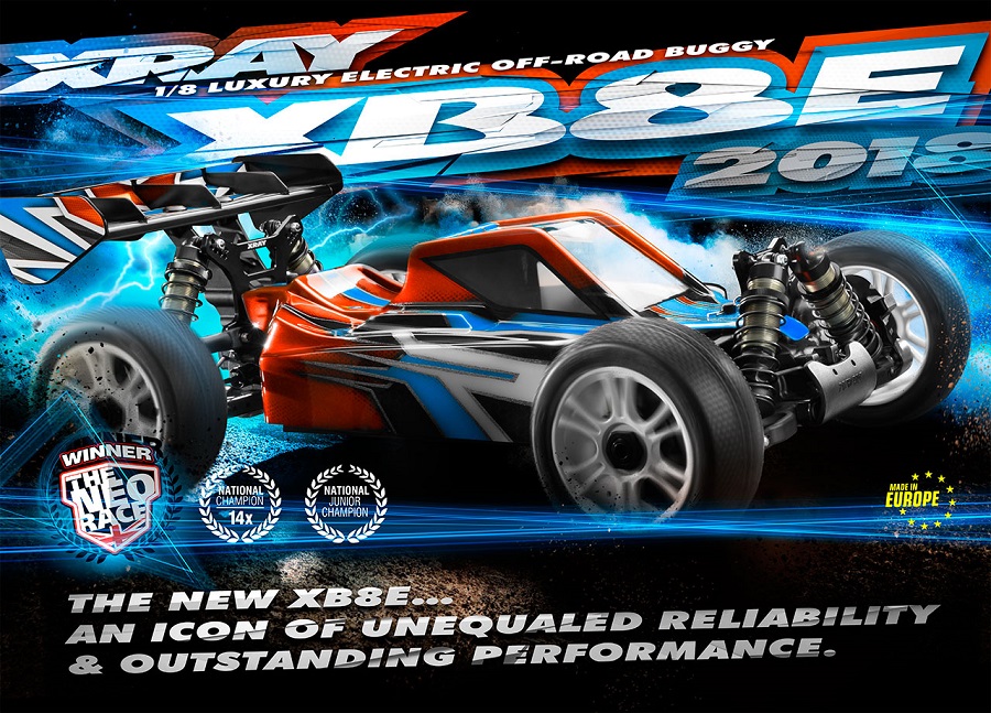 XRAY XB8E 2018 Electric 4wd 1_8 Buggy