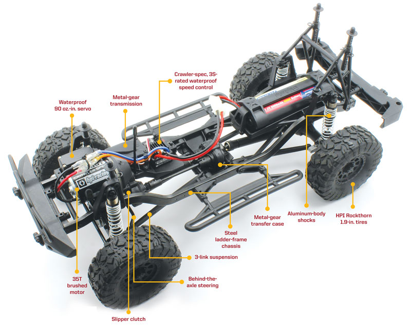 RC1:10 Black Chassis Linkage Y-Link Replacement for HPI VENTURE FJ Crawler 