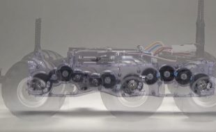 Check Out The Clear Gearbox On This Tamiya 6×6 Chassis
