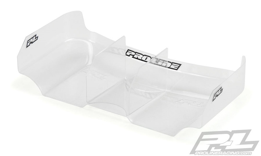 Pro-Line Air Force 2 Lightweight 6.5" Clear Rear Wing With Center Fin