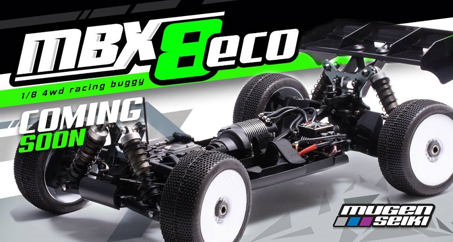 Mugen SEIKI 1:8 4WD Buggy MBX-8 Eco parts selection with Exploded View MB8 ®