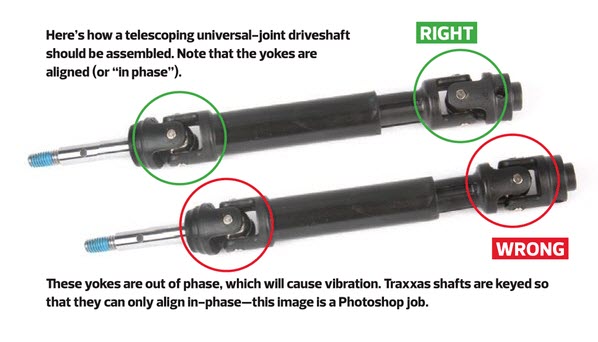 RC Car Action - RC Cars & Trucks | TECH CENTER: Does it matter which way the yokes face on a telescoping driveshaft?