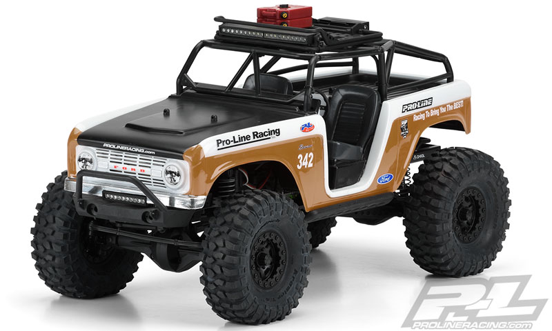 Pro-Line 1966 Ford Bronco Clear Body With Ridge-Line Trail Cage