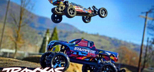 Dirt-Jumping Fun With The Traxxas Bandit & Stampede VXL [VIDEO]