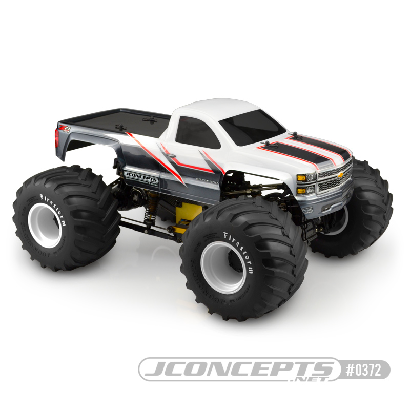 RC Car Action - RC Cars & Trucks | JConcepts 2014 Chevy 1500 Monster Truck Clear Body