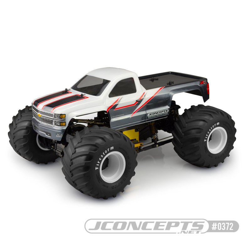 JConcepts 2014 Chevy 1500 Monster Truck Clear Body