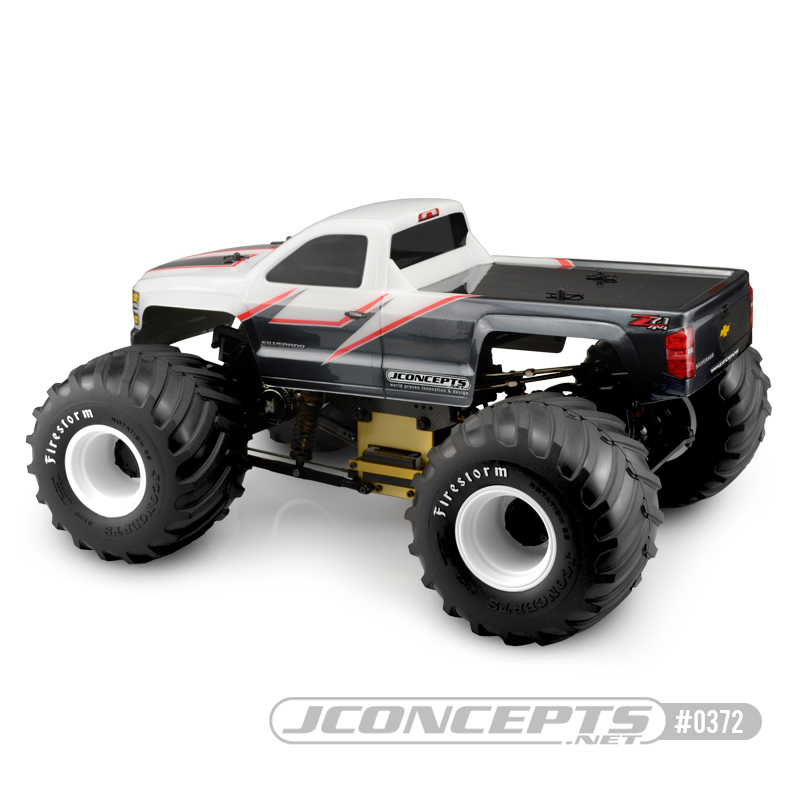 JConcepts 2014 Chevy 1500 Monster Truck Clear Body