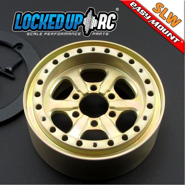 Locked Up RC Paintable 1.9" SLW Golden Chromate Wheels