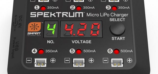Spektrum Micro 6-port DC/USB 1S LiPo Charger