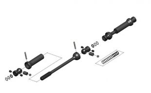 MIP X-Duty Center Drive Kit For The Axial SCX10 II