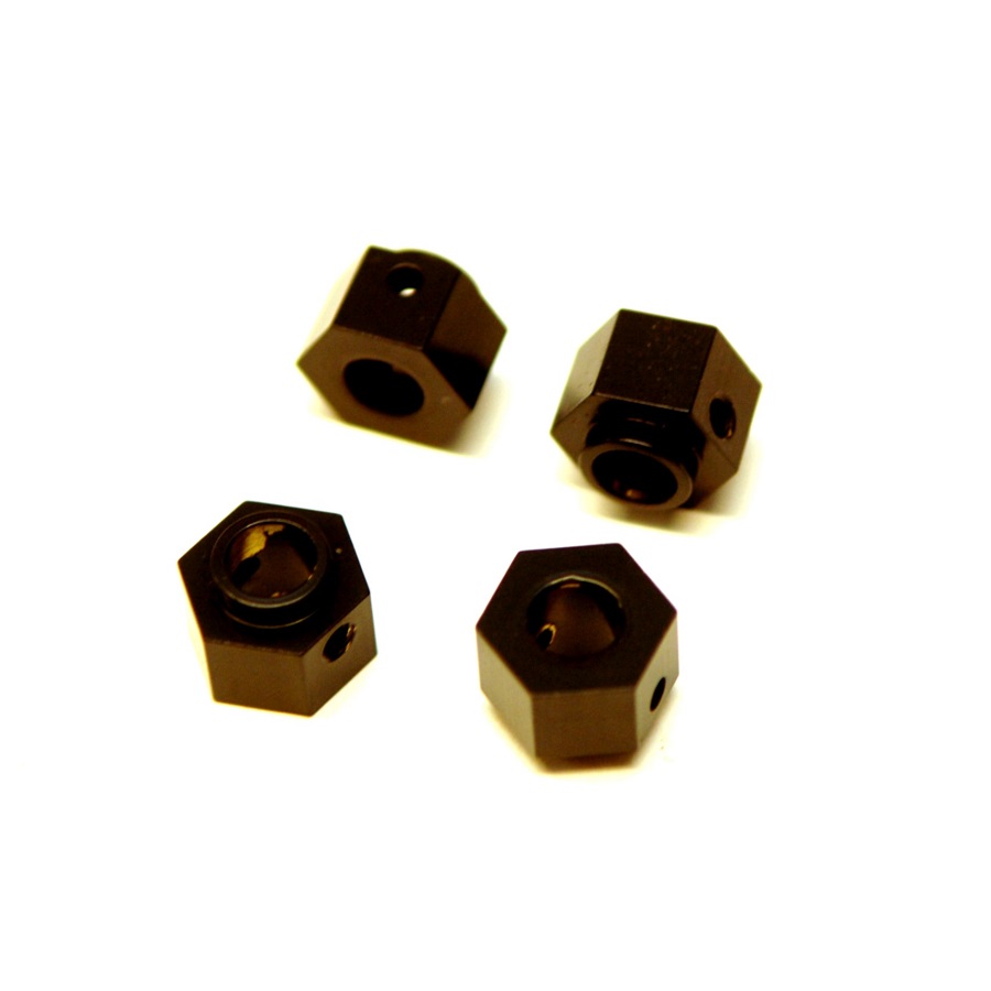 STRC CNC Machined Brass +3mm Off-Set Hex Adapters For The Traxxas TRX-4
