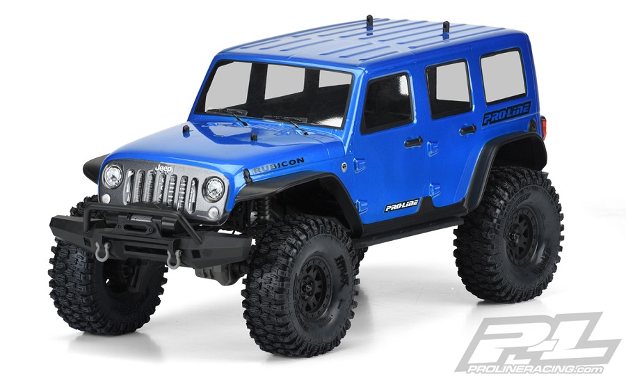 Pro-Line Pre-Painted & Cut Jeep Wrangler Unlimited Rubicon Blue Body