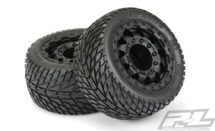 Pro-Line Road Rage 2.8″ Street Tires Mounted On F-11 Black 17mm Wheels