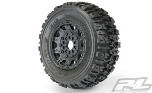 Pro-Line Trencher X SC 2.2″/3.0″ Tires Mounted On Raid Black 17mm Wheels