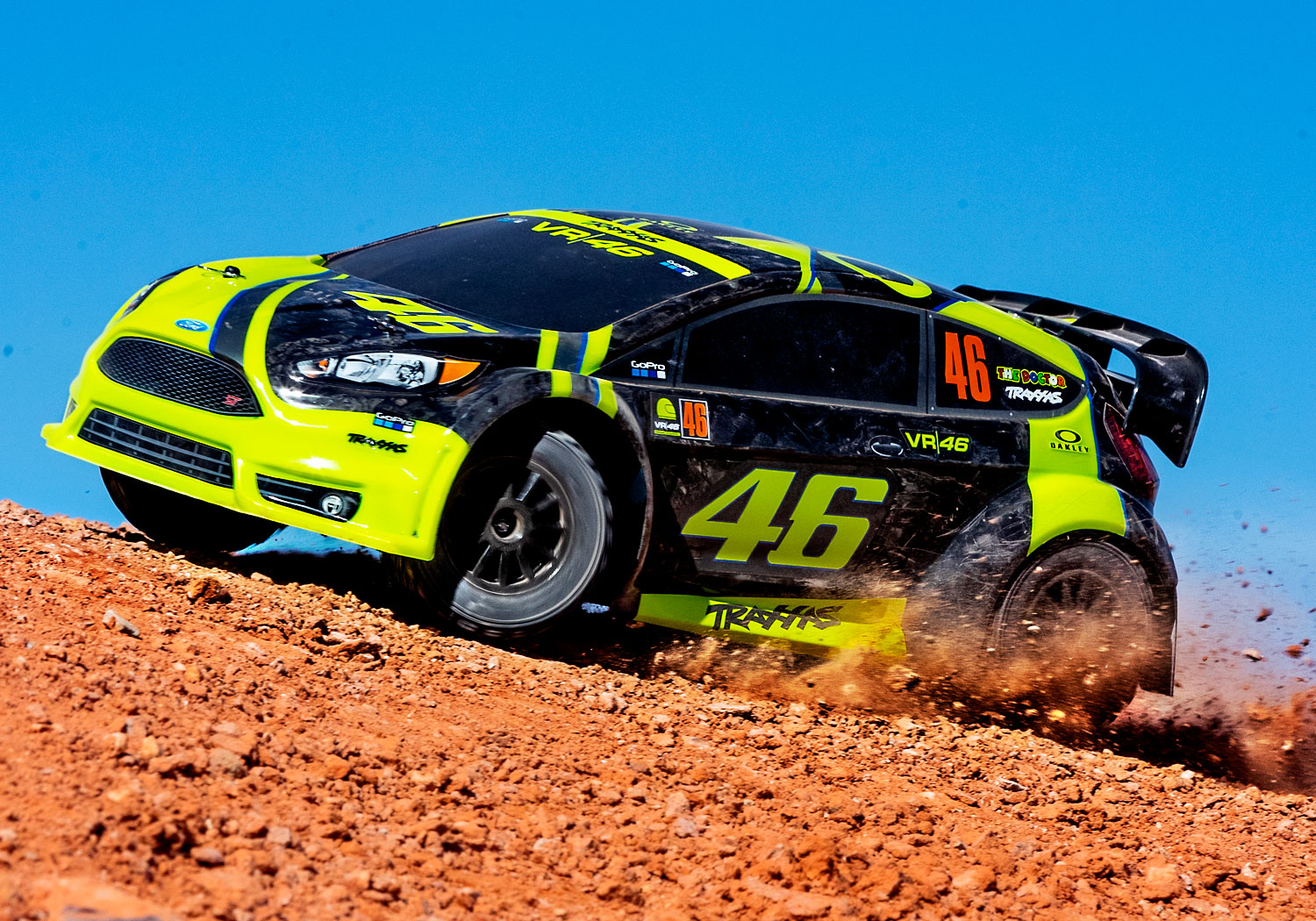 RC Car Action - RC Cars & Trucks | 74064-1-FiestaST-Rally-VR46-Action-Side-RtoL-DX1I7363