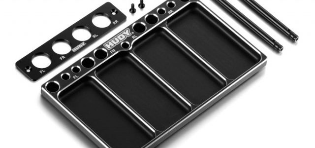 HUDY Aluminum Tray for 1/10 Off-Road Diff & Shocks