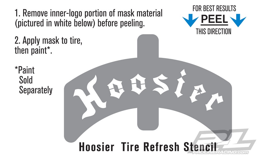 Pro-Line Hoosier Tire Refresh Stencil
