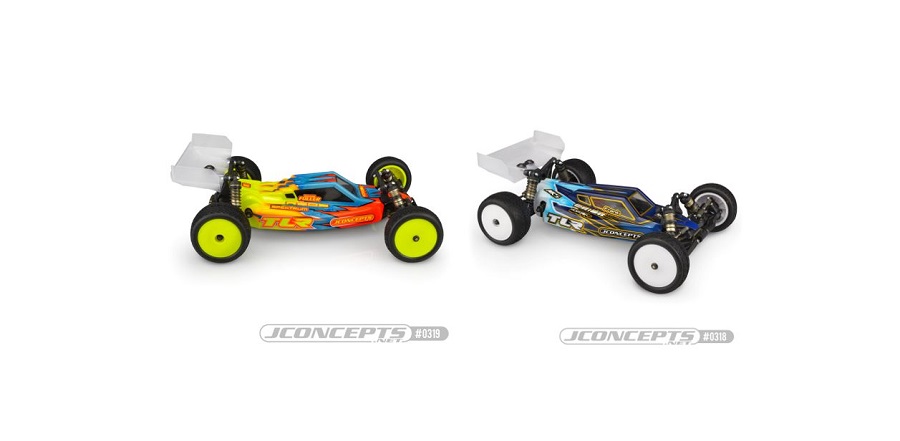 JConcepts S2 & F2 Clear Bodies For The TLR 22 5.0