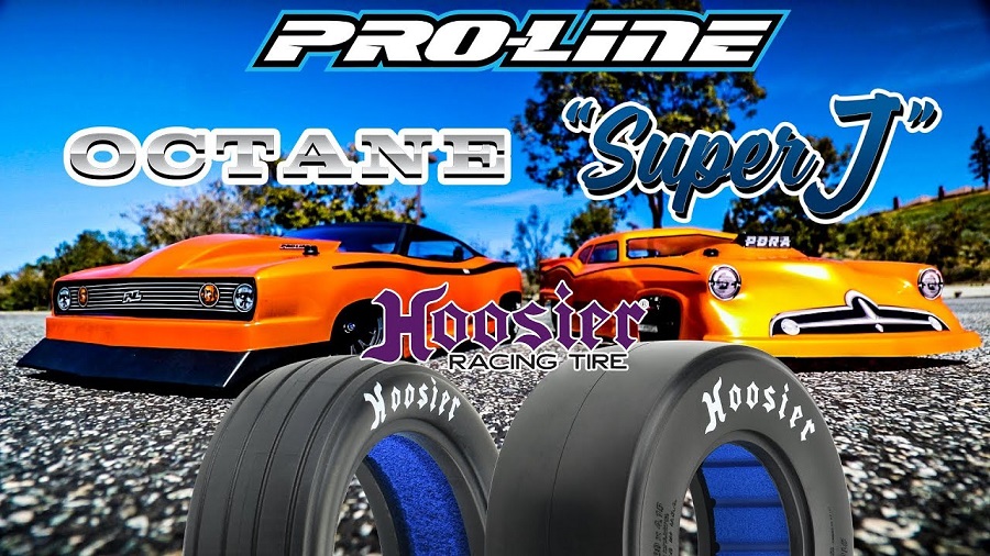 Pro-Line Octane, Super J, & Hoosier Slick Drag Racing Bodies & Tires