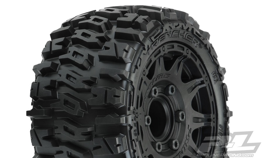 Pro-Line Trencher LP 2.8" All Terrain Tires Mounted On Raid Wheels