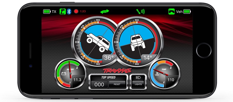 Real-Time Inclinometer Gauge For The Traxxas Link