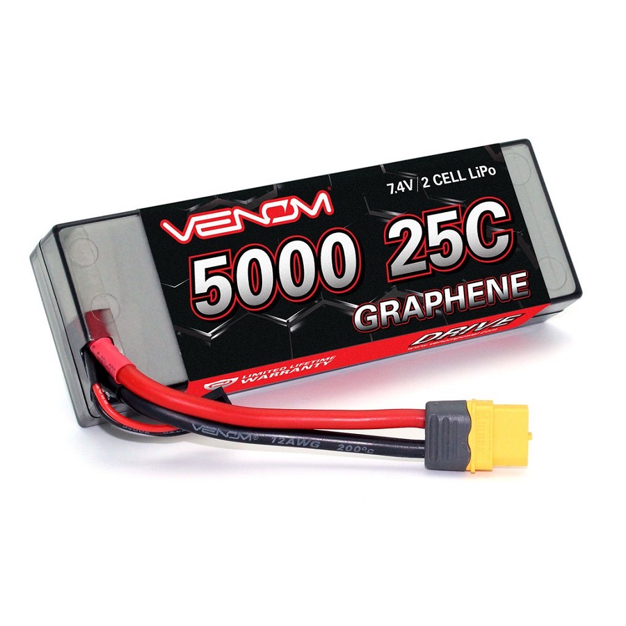 Venom Graphene Drive 5000mAh Hard Case & Soft LiPo Packs
