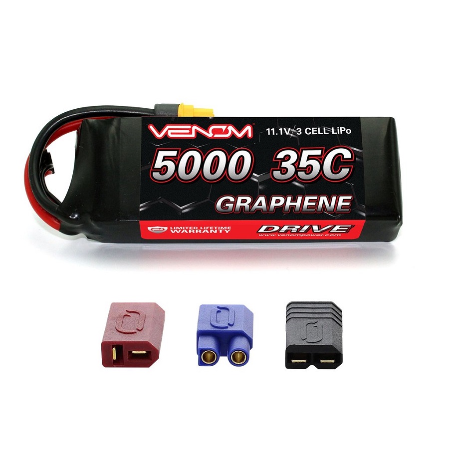 Venom Graphene Drive 5000mAh Hard Case & Soft LiPo Packs