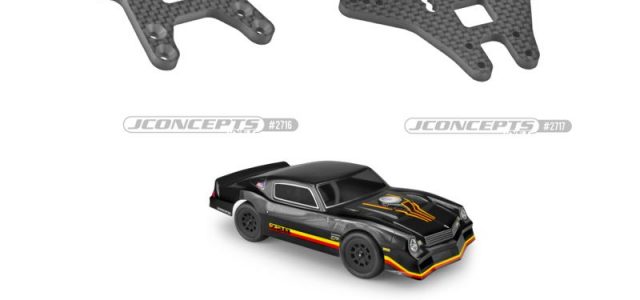JConcepts 1978 Chevy Camaro Street Stock Clear Body & Shock Towers