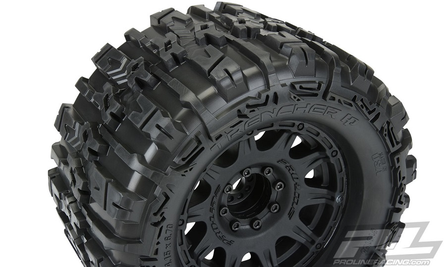 Pro-Line Mounted Trencher HP 3.8 All Terrain BELTED Truck Tires