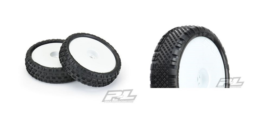 Pro-Line Mounted Wedge Squared & Prism 2.2" 2WD Off-Road Carpet Buggy Tires